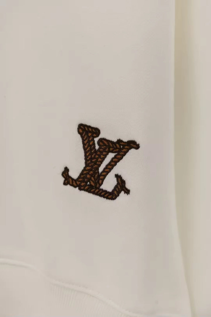 Sudadera Louis Vuitton Blanca con Bordado Cowboy
