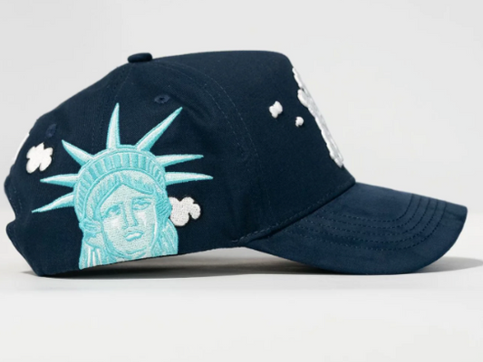 GORRA 31 HATS NEW YORK CLOUD LIBERTY STATUE NAVY