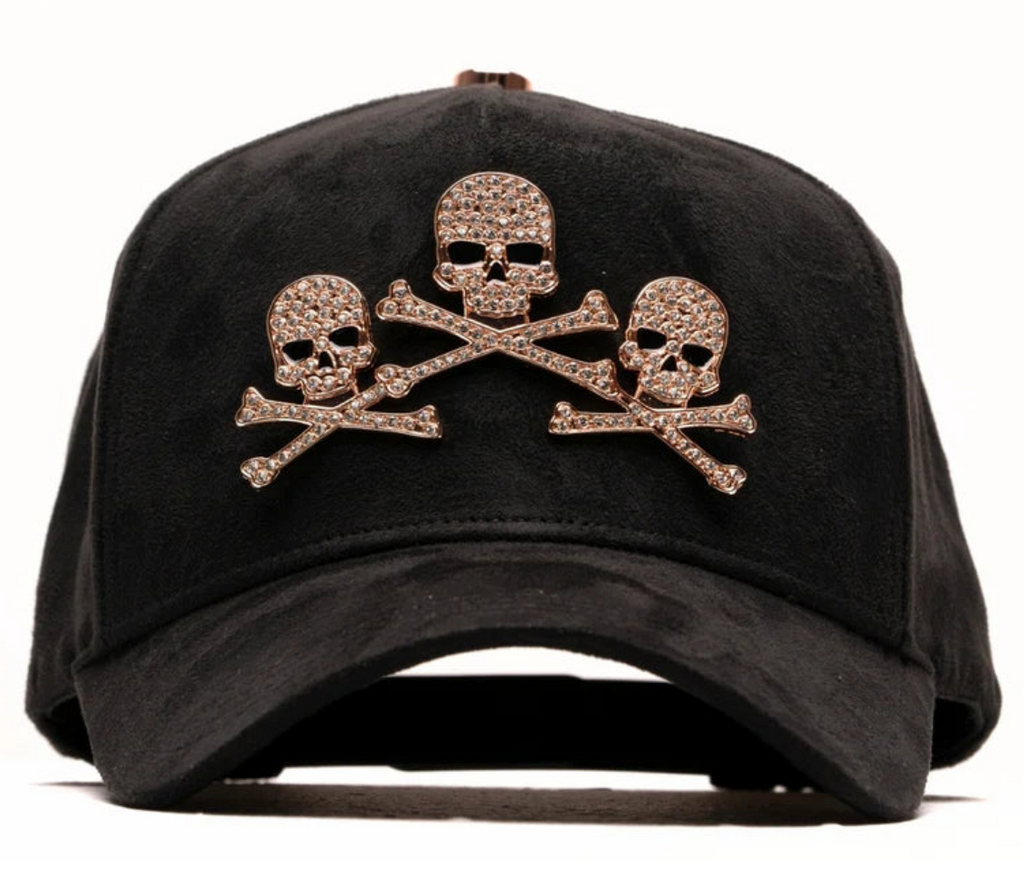 GORRA EL BARBAS HATS “ROSE GOLD SKULLS” 1:1