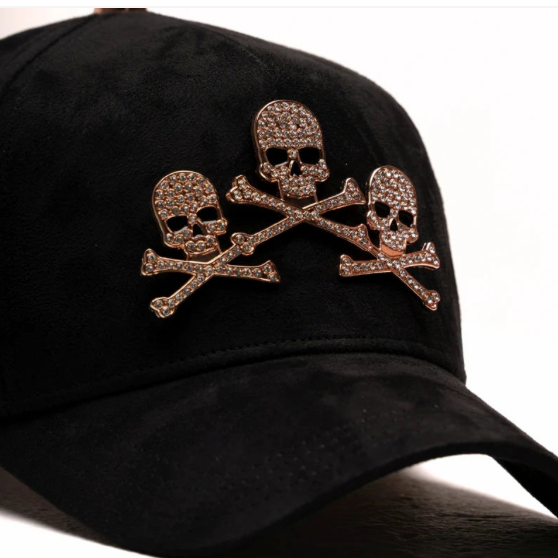 GORRA EL BARBAS HATS “ROSE GOLD SKULLS” 1:1
