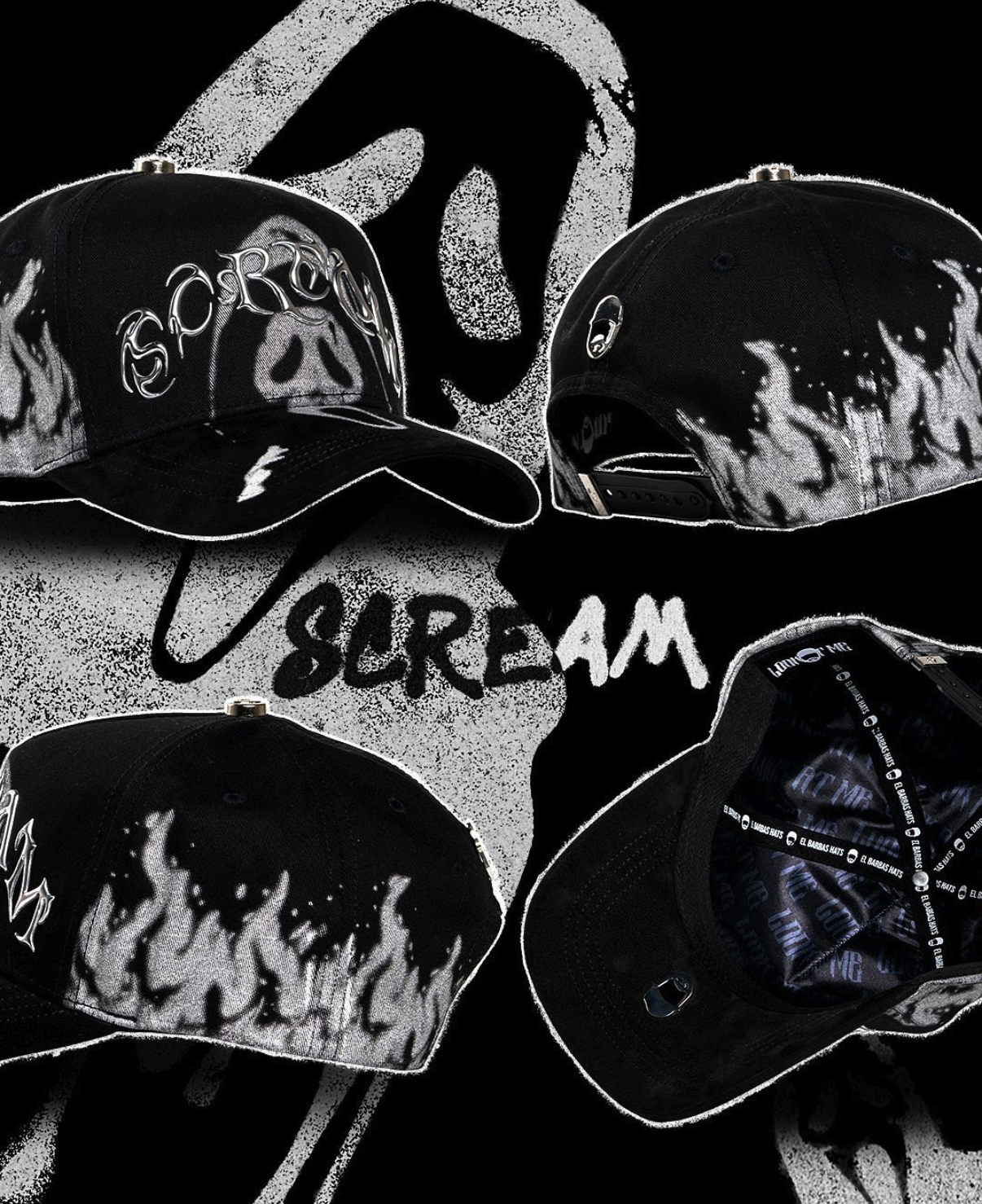 Gorra Barbas Hats "SCREAM"