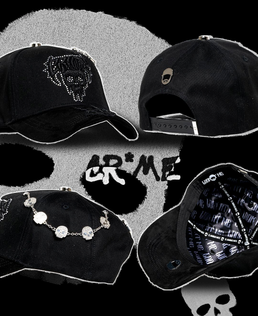 Gorra Barbas Hats "CR*ME"