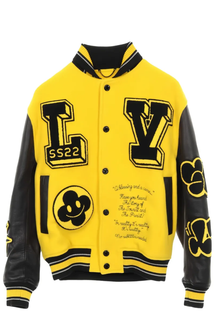 Louis Vuitton - chamarra universitaria bordada
