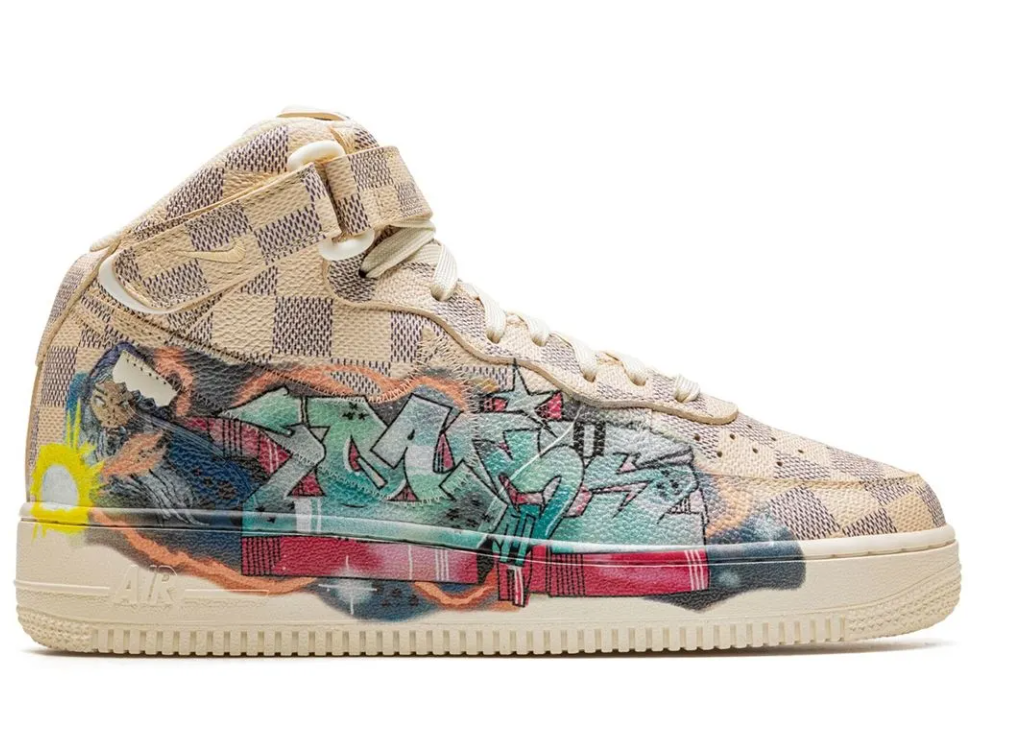 Air Force 1 Mid de Nike x Louis Vuitton "Graffiti"